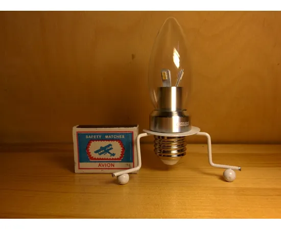 Gauss LED Candle-dim Crystal clear 5W E27 4100K диммируемая лампа