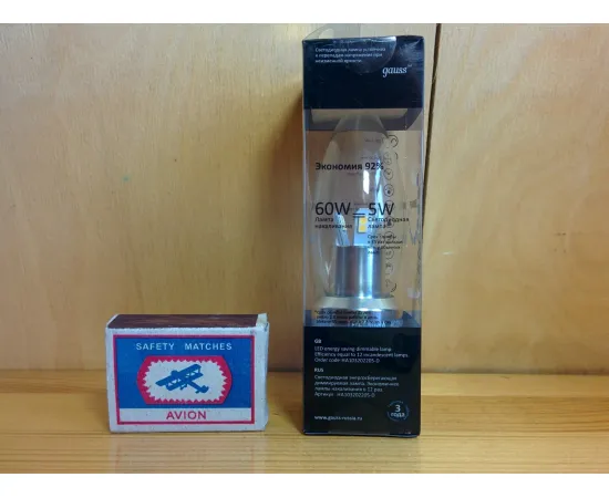 Gauss LED Candle-dim Crystal clear 5W E27 4100K диммируемая характеристики