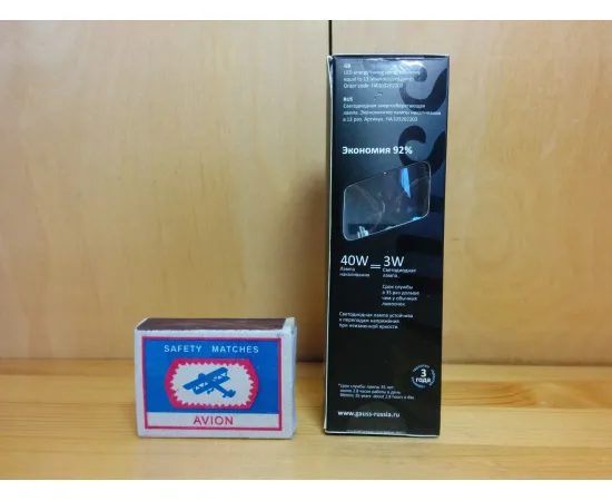 Gauss LED Candle Crystal clear 3W E27 4100K арт. HA103202203 Характеристики