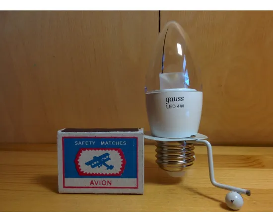 Gauss LED Candle Crystal Clear E27 4W 2700К арт. 103202104 Лампа