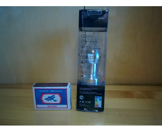 Gauss LED Candle Tailed Crystal clear 5W E27 2700K диммируемая характеристики