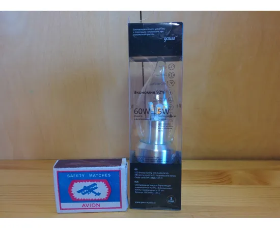 Gauss LED Candle Tailed Crystal clear 5W E27 4100K диммируемая характеристики