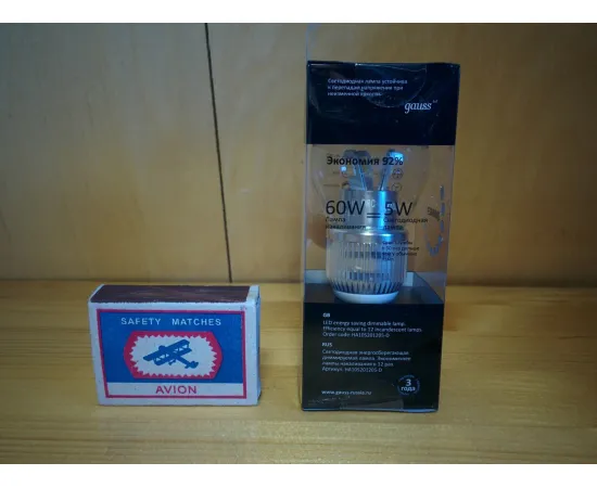 Gauss LED Globe-dim Crystal Clear 5W E14 4100K диммируемая характеристики Gauss LED Globe-dim Crystal Clear 5W E14 4100K диммируемая характеристики