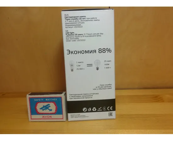 Gauss LED Elementary A60 12W E27 4100K арт. LD23222 Характеристики