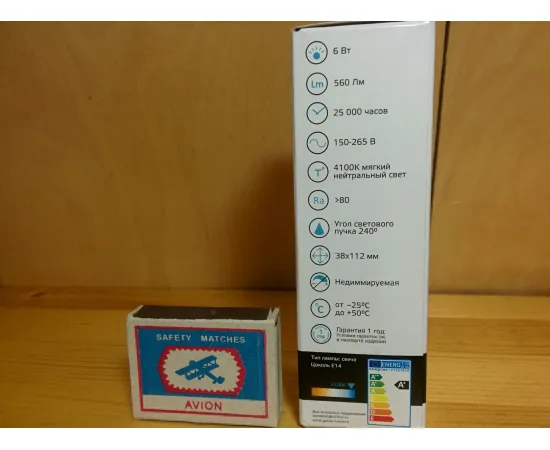 Gauss LED Elementary Candle 6W E14 4100K характеристики