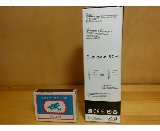 Gauss LED Elementary Candle 6W E14 4100K характеристики