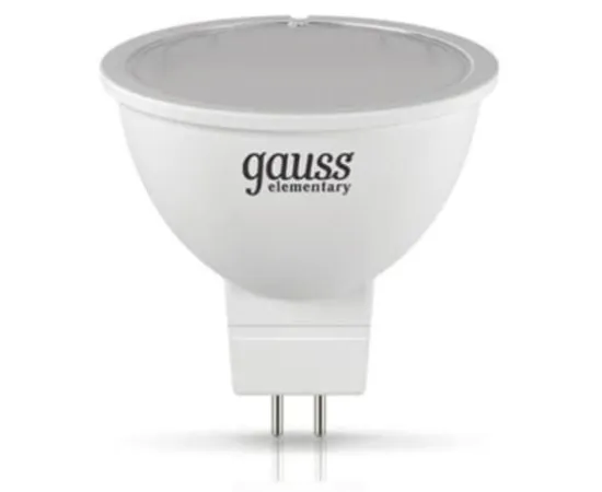 Gauss LED Elementary MR16 GU5.3 7W 4100K 1/10/100 арт. 16527