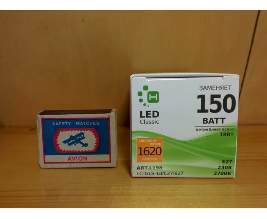 Светодиодная лампа НАНОСВЕТ LC-GLS-18/E27/827 арт.L198 характеристики