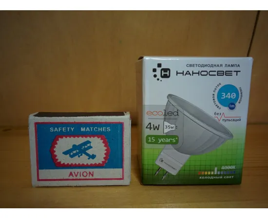 НАНОСВЕТ LE-4MR16A-GU5.3-840 упаковка НАНОСВЕТ LE-4MR16A-GU5.3-840 упаковка