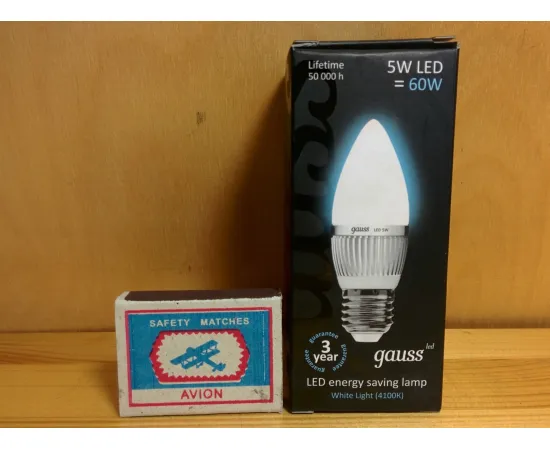 Gauss LED Candle 5W E27 4100K, изображение 3