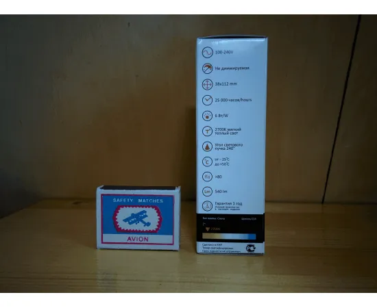 Gauss LED Elementary Candle 6W E14 2700K, изображение 8