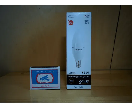 Gauss LED Elementary Candle 6W E14 2700K, изображение 9
