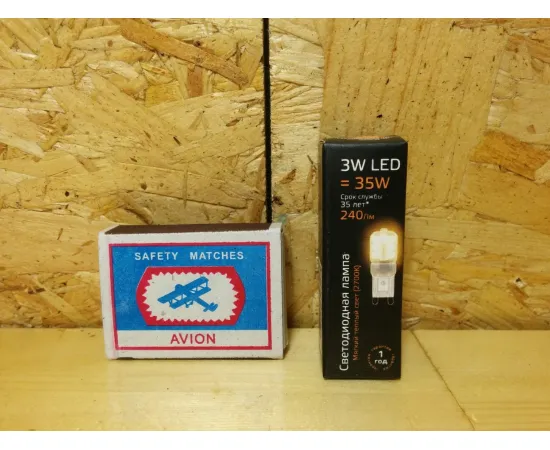 Gauss LED G9 AC220-240V 3W 2700K упаковка Gauss LED G9 AC220-240V 3W 2700K упаковка
