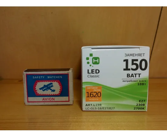 Светодиодная лампа НАНОСВЕТ LC-GLS-18/E27/827 арт.L198 характеристики