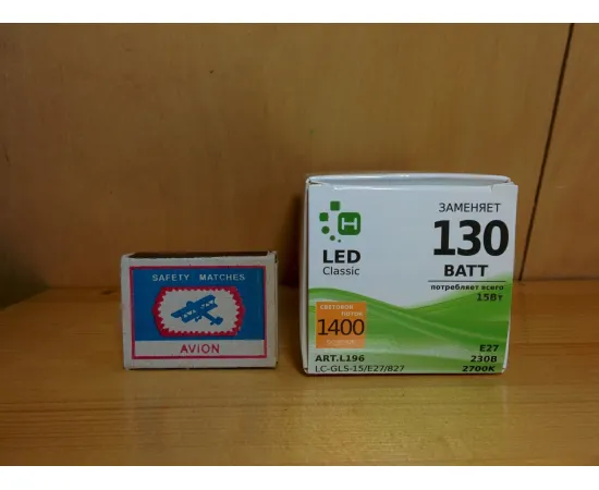 Светодиодная лампа НАНОСВЕТ LC-GLS-15/E27/827 арт. L196 характеристики