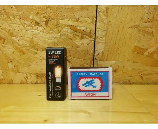 Gauss LED G9 AC185-265V 3W 2700K 1/20/200 диммируемая упаковка