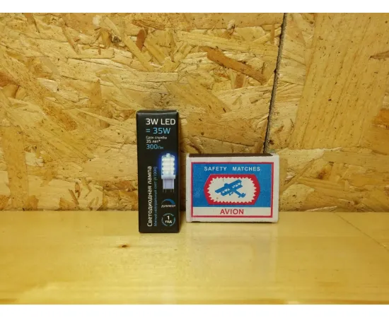 Gauss LED G9 AC185-265V 3W 4100K 1/20/200 диммируемая упаковка