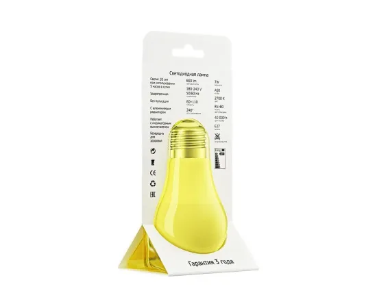 Характеристики Geniled Е27 А60 7W 2700K матовая арт. 01210