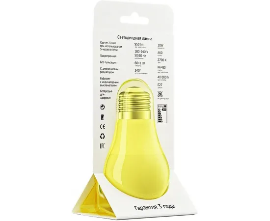 Geniled Е27 А60 10W 2700K матовая арт. 01212 характеристики