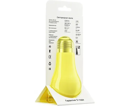 Geniled Е27 А60 12W 2700K матовая арт. 01214 характеристики Geniled Е27 А60 12W 2700K матовая арт. 01214 характеристики