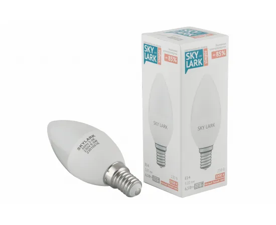 A005 Светодиодная лампа Skylark Simple E14 C37 6,5W 3000K