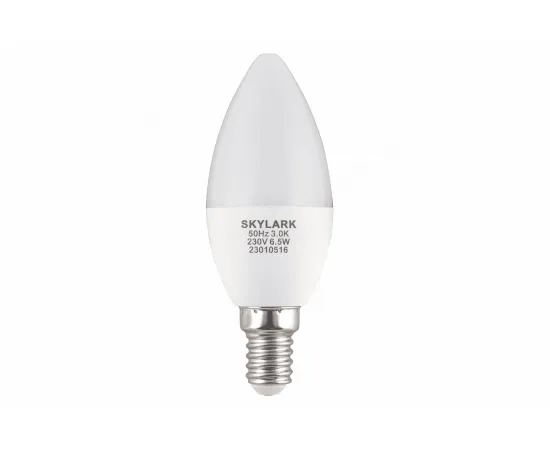 A005 Светодиодная лампа Skylark Simple E14 C37 6,5W 3000K A005 Светодиодная лампа Skylark Simple E14 C37 6,5W 3000K