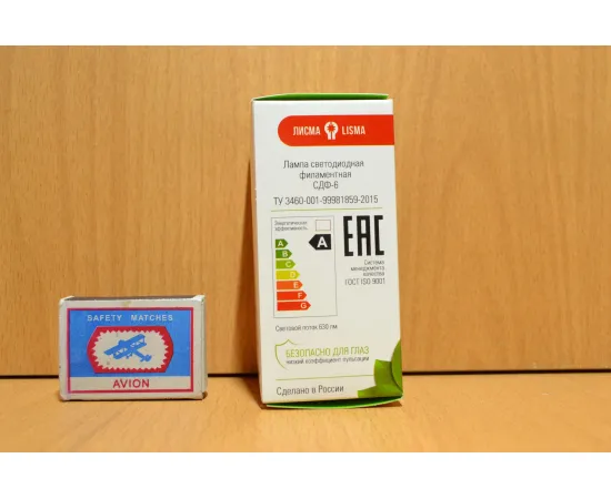 Светодиодная лампа Лисма СДФ-6 (А50) арт. Лисма_017498 Упаковка