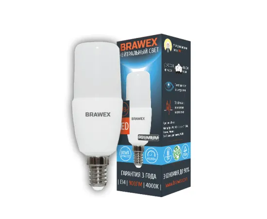 Brawex T7 10W 220-240V 4000K E14 IC арт. 5307C-T7C-10N