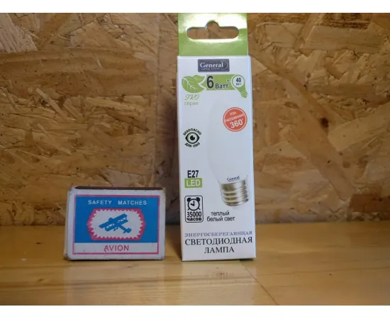 Коробка General GLDEN-CS E27/6W/230V/2700K 1/10/100 арт. 649944