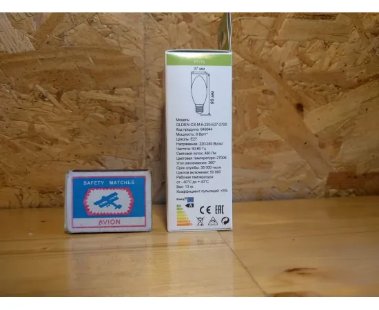 Характеристики General GLDEN-CS E27/6W/230V/2700K 1/10/100 арт. 649944