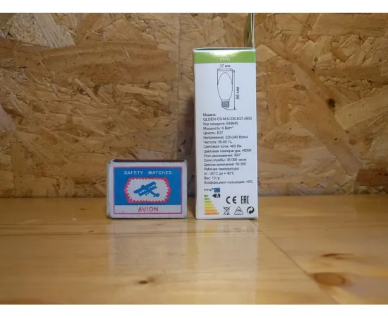 Характеристики General GLDEN-CS E27/6W/230V/4500K 1/10/100 арт. 649945