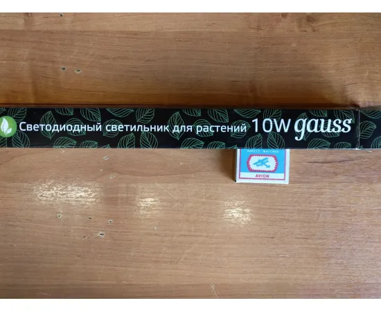 ФИТО светильник GAUSS Fito LED TL линейный прозрачный 10W 3000K 572мм (Full spectrum)1/25 для растений арт. 130411910 ФИТО светильник GAUSS Fito LED TL линейный прозрачный 10W 3000K 572мм (Full spectrum)1/25 для растений арт. 130411910