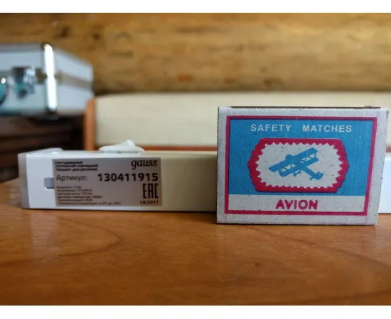 Фито светильник GAUSS Fito LED TL линейный прозрачный 15W 3000K 1172мм (Full spectrum) 1/25 для растений