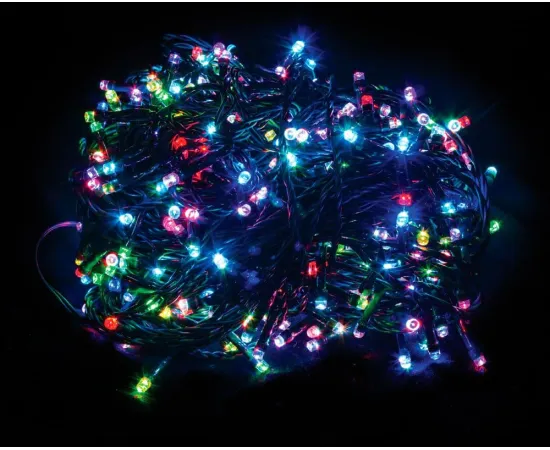 Гирлянда Feron CL303 RGB линейная (2.56w, 3.8м+0.5м зелёный шнур, 4.5v батарейки 3*AA) арт. 26790