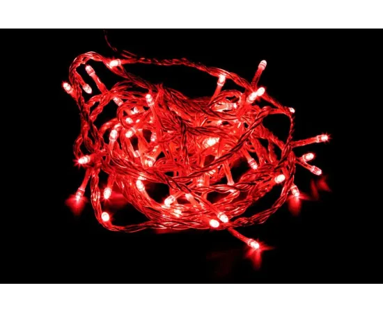 Гирлянда Feron CL03 красный линейная (3.6w, 4м+1.4м прозрачный шнур, 220v) арт. 26774