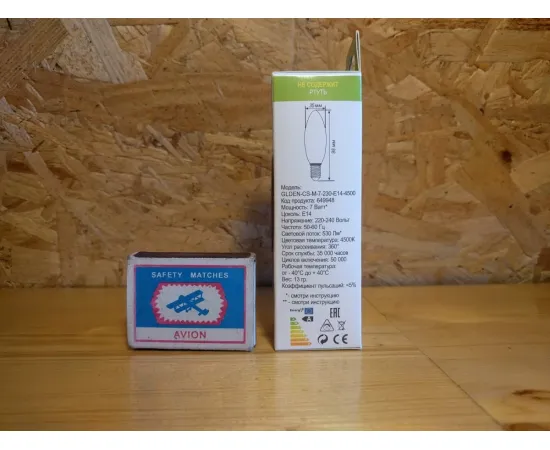 Характеристики GENERAL GLDEN-CS E14/7W/230V/4500K 1/10/100 арт. 649948